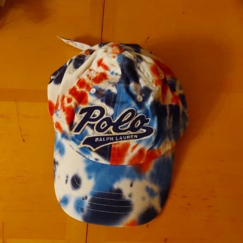 Polo by Ralph Lauren Americana Tie-Dye Cap - Blue and Red